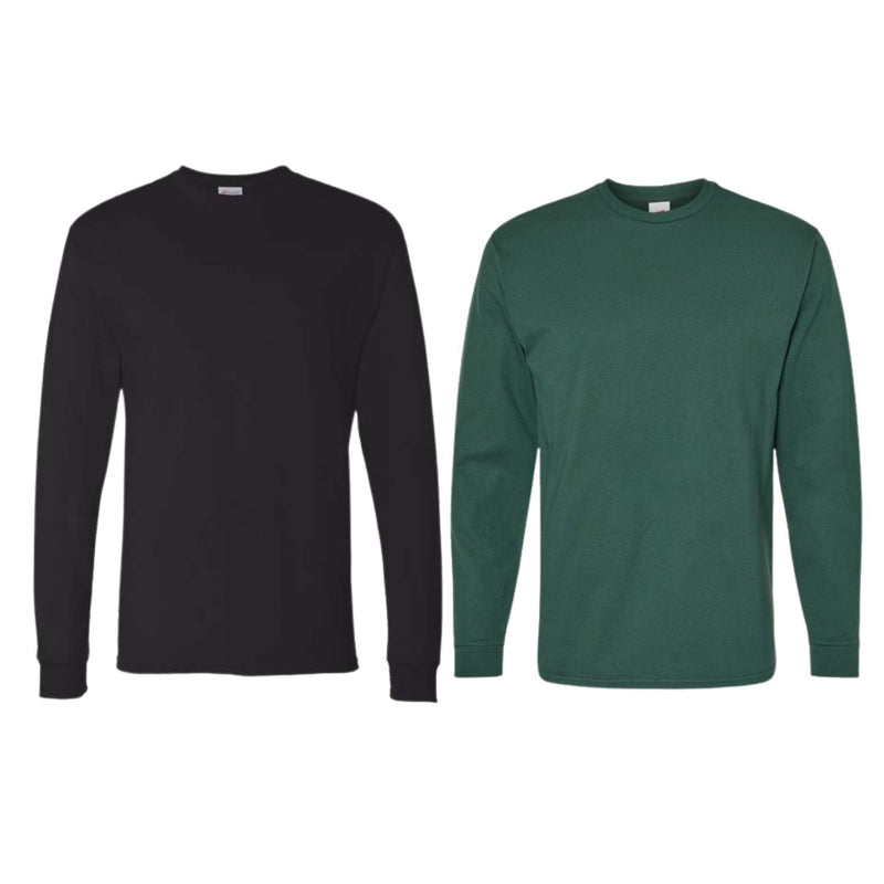 Hanes - Essential-T Long Sleeve T-Shirt Tees - 2 Pack