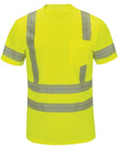 Red Kap - High Visibility Short Sleeve T-Shirt - Long Sizes - SVY4L