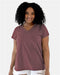 LAT - Curvy Collection Women's Fine Jersey V-Neck Tee - 3817