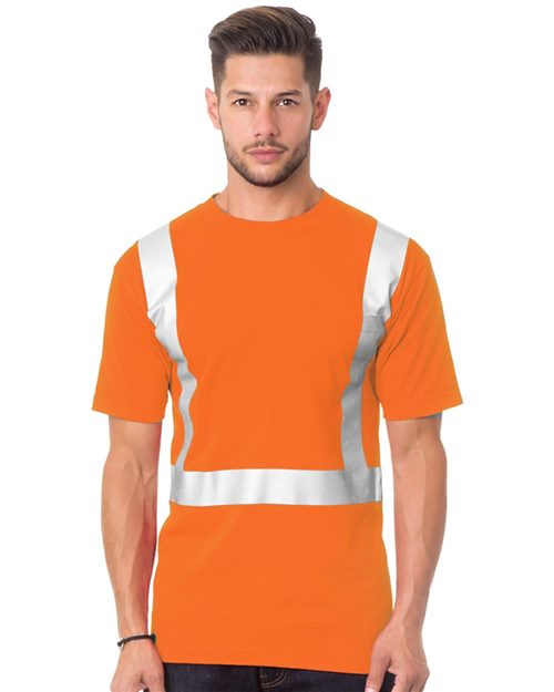 Bayside - USA-Made 50/50 High Visibility Short Sleeve T-Shirt with Pocket - 3772