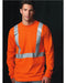 Bayside - USA-Made High Visibility Long Sleeve T-Shirt with Pocket - 3781