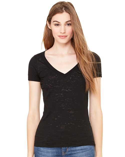 Burnside - Women's Burnout V-Neck Tee - 8605