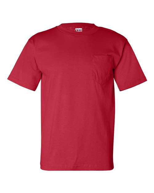 Bayside - USA-Made Short Sleeve T-Shirt with a Pocket - 7100 (More Color)