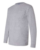 Bayside - Union-Made Long Sleeve T-Shirt with a Pocket - 3055