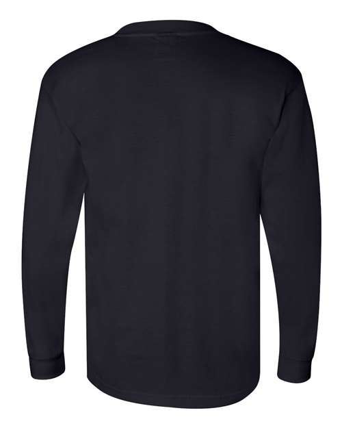 Bayside - Union-Made Long Sleeve T-Shirt with a Pocket - 3055