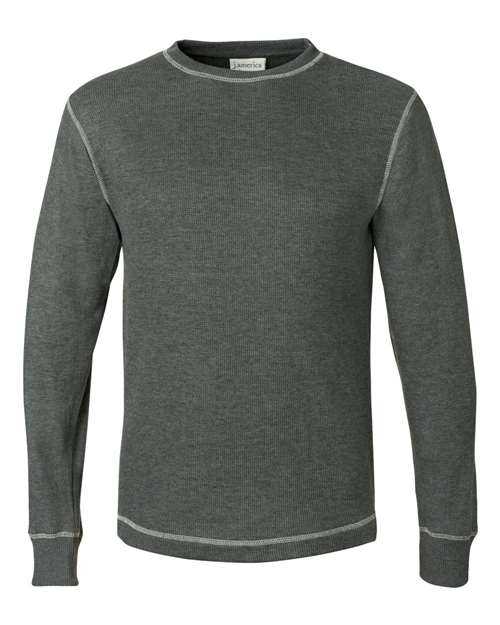 J. America - Vintage Thermal Long Sleeve T-Shirt - 8238