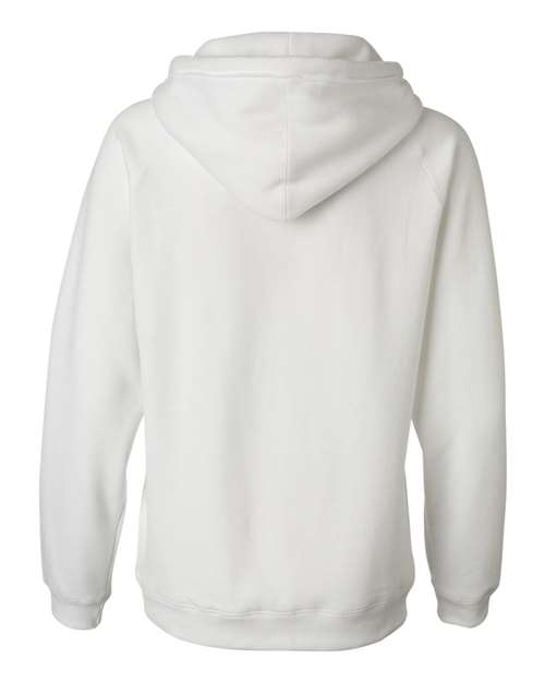 J. America - Women's Sueded V-Neck Hooded Sweatshirt - 8836