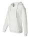 J. America - Women's Sueded V-Neck Hooded Sweatshirt - 8836