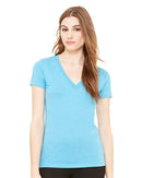 J. America - Women’s Triblend Deep V-Neck Tee - 8435