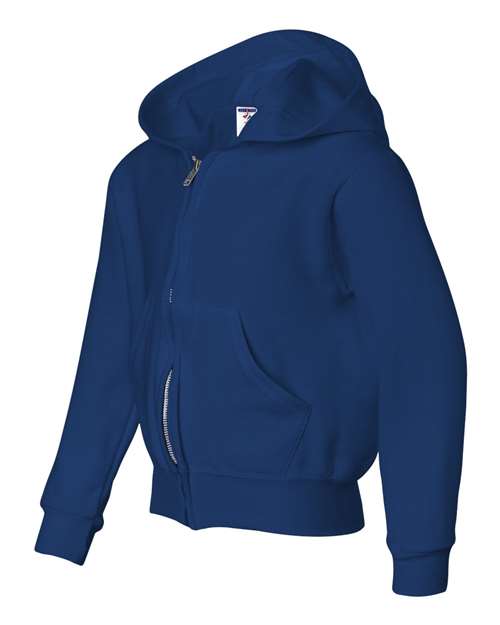 JERZEES - NuBlend® Youth Full-Zip Hooded Sweatshirt - 993BR