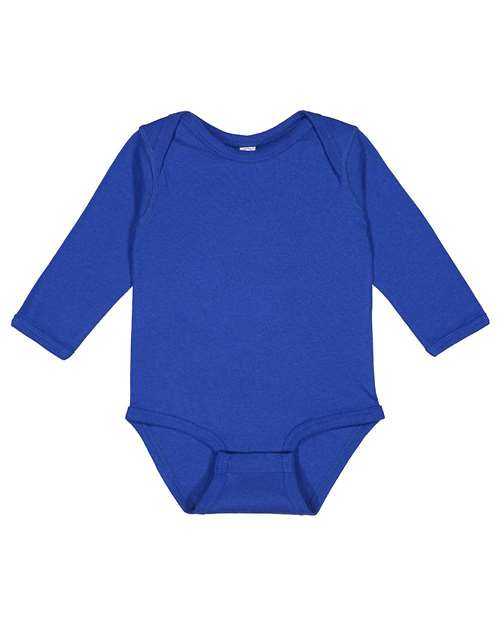 Rabbit Skins - Infant Long Sleeve Baby Rib Bodysuit - 4411