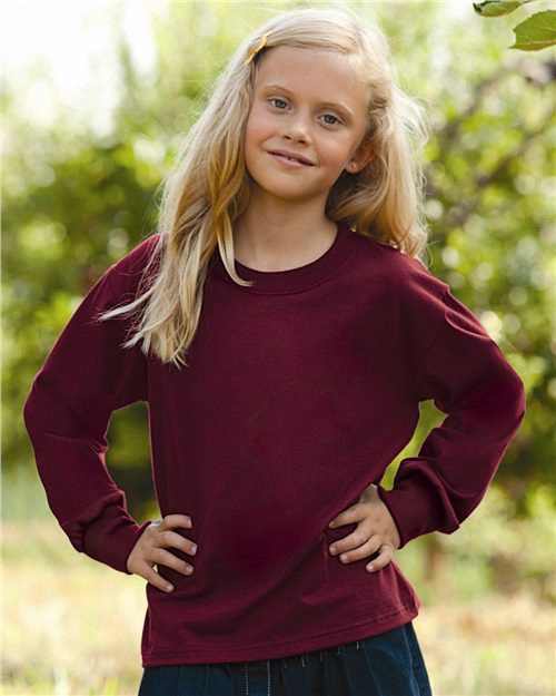 Fruit of the Loom - HD Cotton Youth Long Sleeve T-Shirt - 4930BR