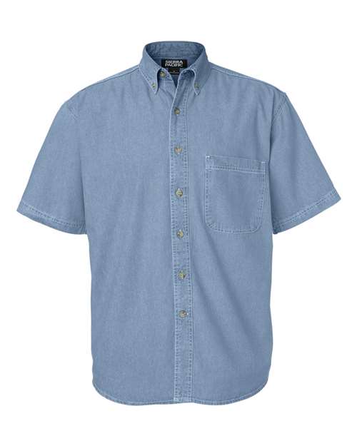 Sierra Pacific - Short Sleeve Denim Tall Sizes - 6211