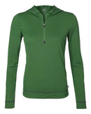 All Sport - Women's Long Sleeve Half-Zip Hooded Pullover - W3002