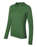 All Sport - Women's Long Sleeve Half-Zip Hooded Pullover - W3002