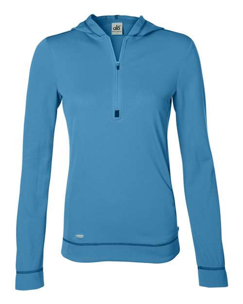 All Sport - Women's Long Sleeve Half-Zip Hooded Pullover - W3002