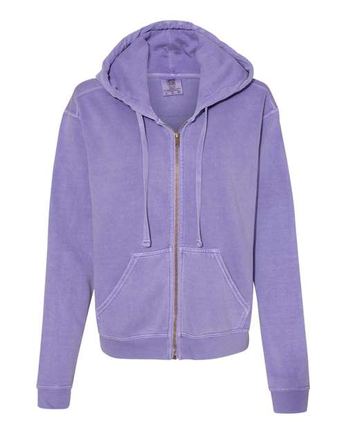 Comfort Colors - Garment-Dyed Women’s Full-Zip Hooded Sweatshirt - 1598