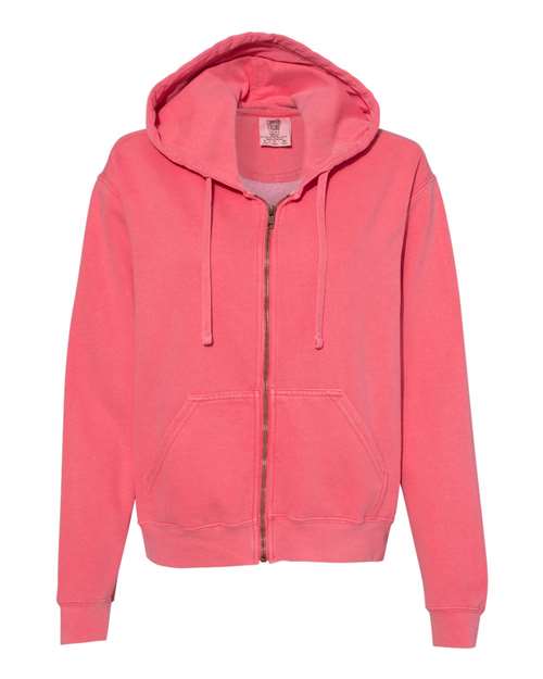 Comfort Colors - Garment-Dyed Women’s Full-Zip Hooded Sweatshirt - 1598