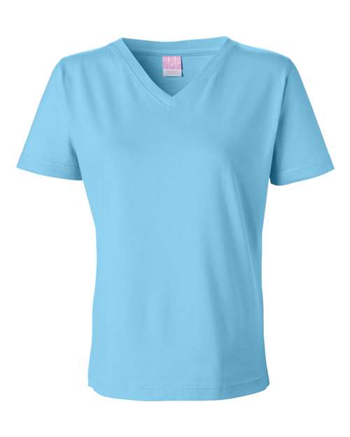 LAT - Women's V-Neck Premium Jersey Tee - 3587