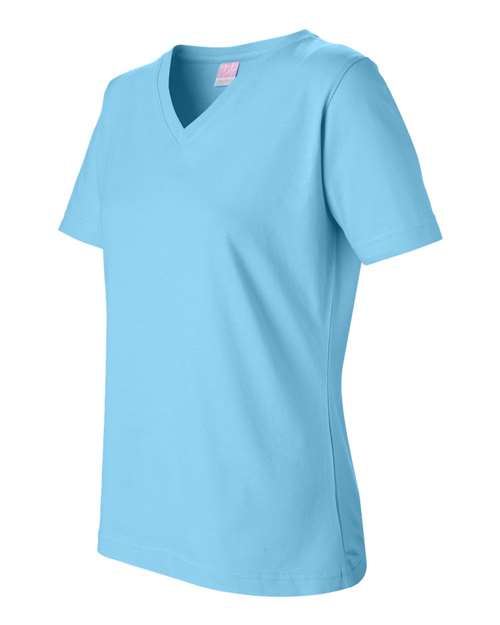 LAT - Women's V-Neck Premium Jersey Tee - 3587