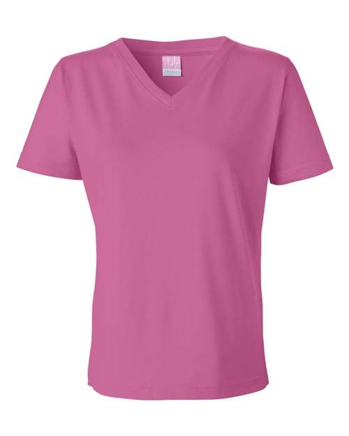 LAT - Women's V-Neck Premium Jersey Tee - 3587 (More Color)