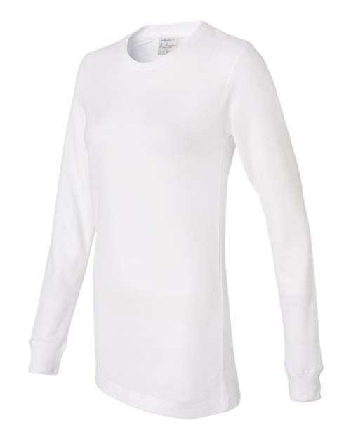 J. America - Women's Cortney Long Sleeve Thermal T-Shirt - 8234