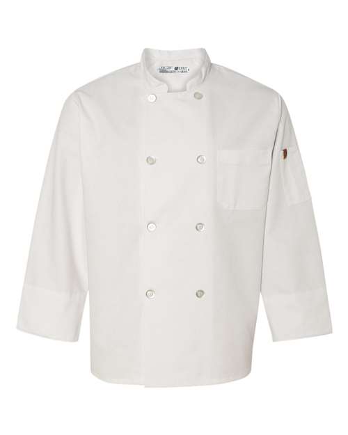 Chef Designs - Button Chef Coat with Thermometer Pocket - 0413