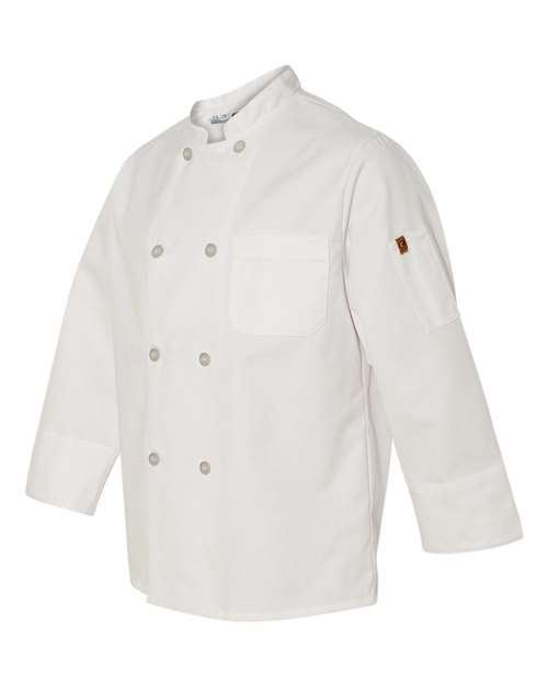 Chef Designs - Button Chef Coat with Thermometer Pocket - 0413