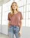 J. America - Women’s Slouchy V-Neck Tee - 8815