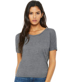 J. America - Women's Flowy Open Back Tee - 8871