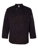 Chef Designs - Black Traditional Chef Coat - KT76