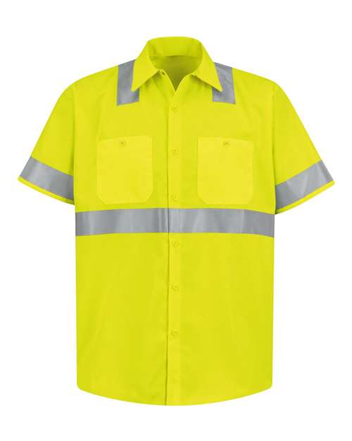 Red Kap - High Visibility Safety Short Sleeve Work Shirt - SS24HV