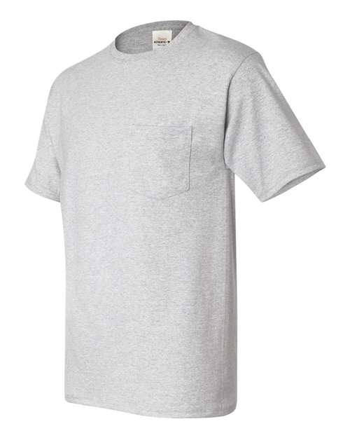 Hanes - Authentic Short Sleeve Pocket T-Shirt - 5590