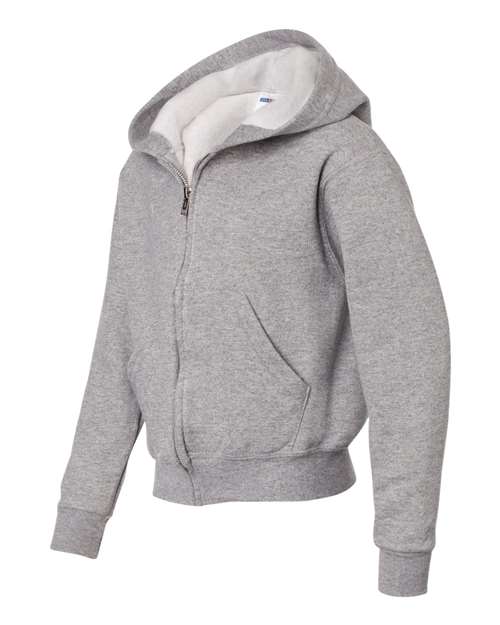 JERZEES - NuBlend® Youth Full-Zip Hooded Sweatshirt - 993BR