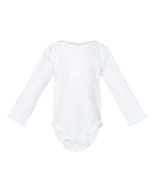 Rabbit Skins - Infant Long Sleeve Baby Rib Bodysuit - 4411