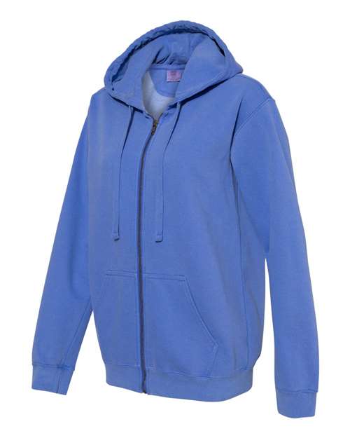 Comfort Colors - Garment-Dyed Women’s Full-Zip Hooded Sweatshirt - 1598