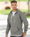 J. America - Sport Lace Polyester Fleece Hooded Sweatshirt - 8833