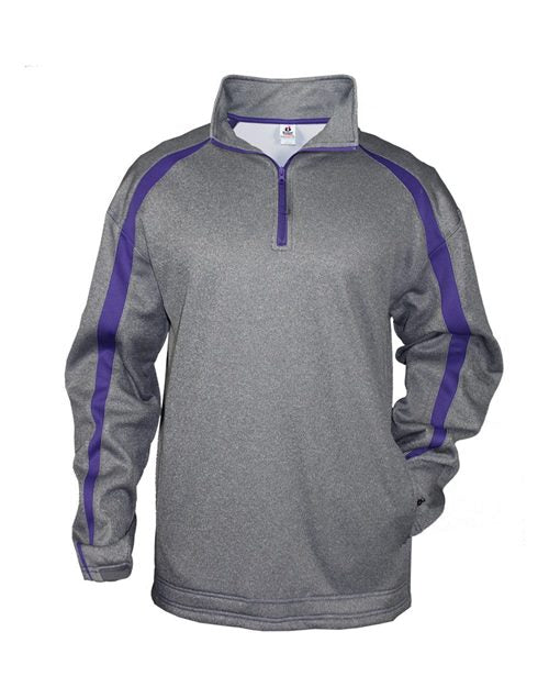 Badger - Pro Heather Fusion Performance Fleece Quarter-Zip Pullover - 1481