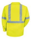 Red Kap - High Visibility Safety Long Sleeve Work Shirt - SS14HV