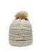 Outdoor Cap - Cable Knit Faux Fur Pom - OC805