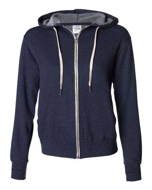 Independent Trading Co. - Unisex Heathered French Terry Full-Zip Hooded Sweatshirt - PRM90HTZ