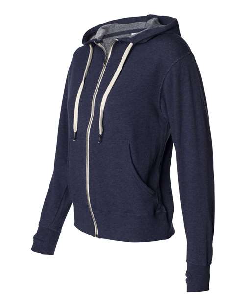 Independent Trading Co. - Unisex Heathered French Terry Full-Zip Hooded Sweatshirt - PRM90HTZ