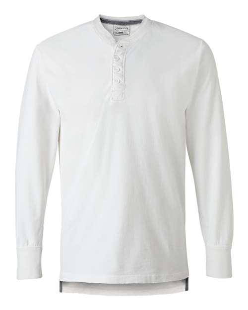 J. America - Vintage Brushed Jersey Henley - 8244