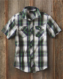 Burnside - Short Sleeve Plaid Shirt - 9202