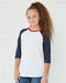 LAT - Youth Baseball Fine Jersey Three-Quarter Sleeve Tee - 6130