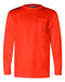 Bayside - Union-Made Long Sleeve T-Shirt with a Pocket - 3055