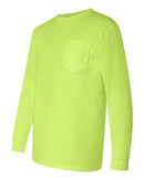 Bayside - Union-Made Long Sleeve T-Shirt with a Pocket - 3055