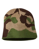 Bayside - USA-Made Camouflage Knit Beanie - 3820