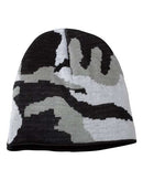 Bayside - USA-Made Camouflage Knit Beanie - 3820