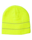 Bayside - USA-Made Safety Knit Beanie with 3M Reflective Thread - 3715